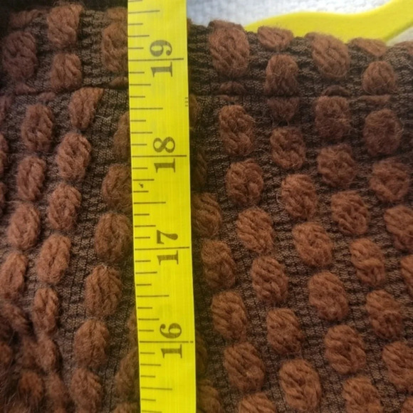 Lilli Ann Vubtage FUR double breasted sweater L - Picture 8 of 8